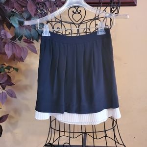 BCBG MAXAZARIA Black Pleated Skirt